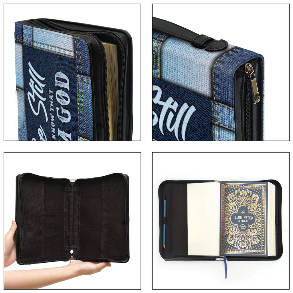 Personalized Be Still & Know Bible Cover