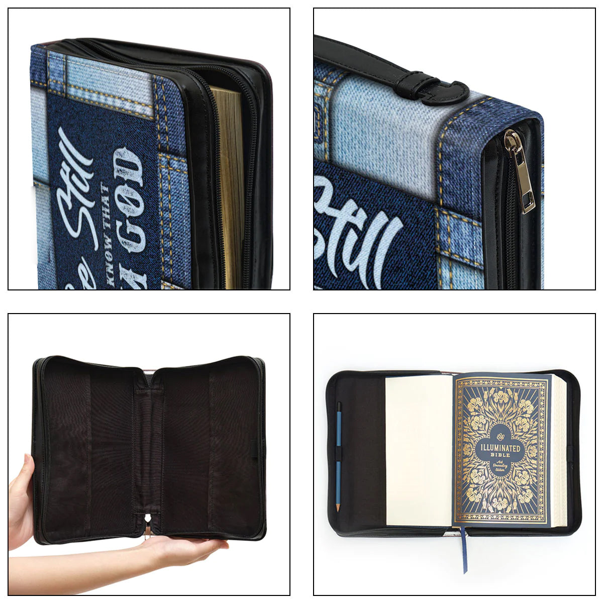 Personalized Be Still & Know Bible Cover