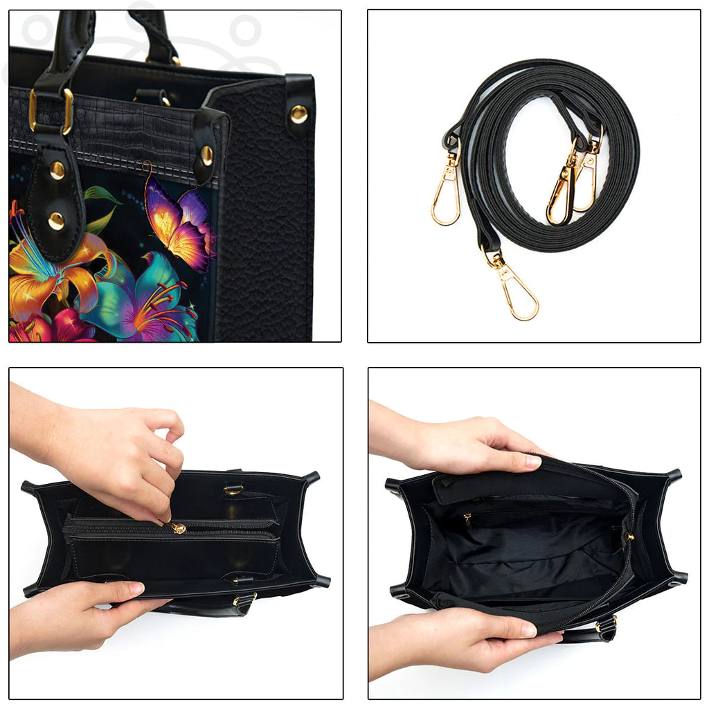 Personalized I Know The Plans Leather Handbag