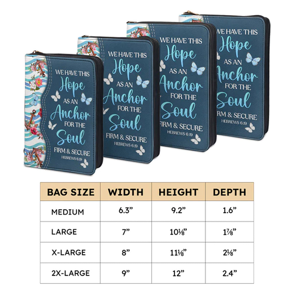 Hebrews 6:19 Anchor Personalized Bible Cover