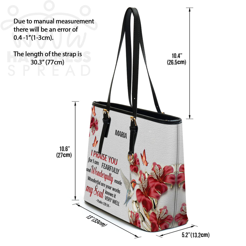 Wonderful Are Your Works Personalized Tote Bag