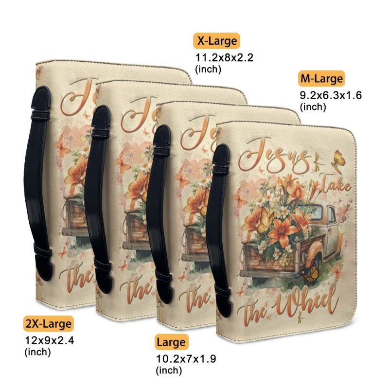Personalized Jesus Take The Wheel Bible Cover