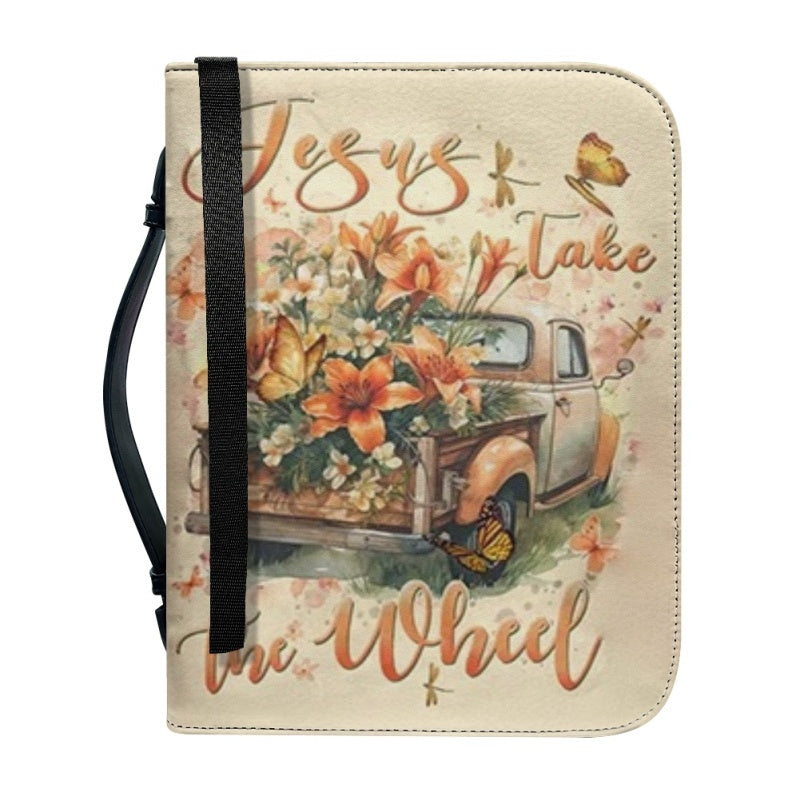 Personalized Jesus Take The Wheel Bible Cover