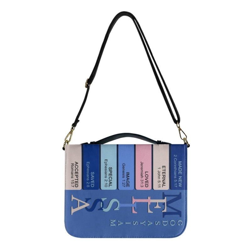 Personalized Blue Bible Cover with Name Meaning