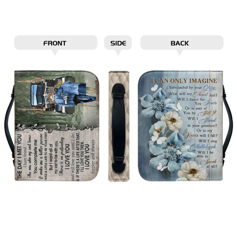 The Day I Met You Personalized Bible Cover