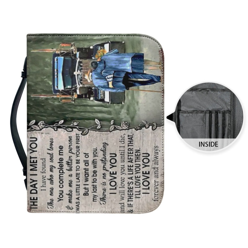 The Day I Met You Personalized Bible Cover