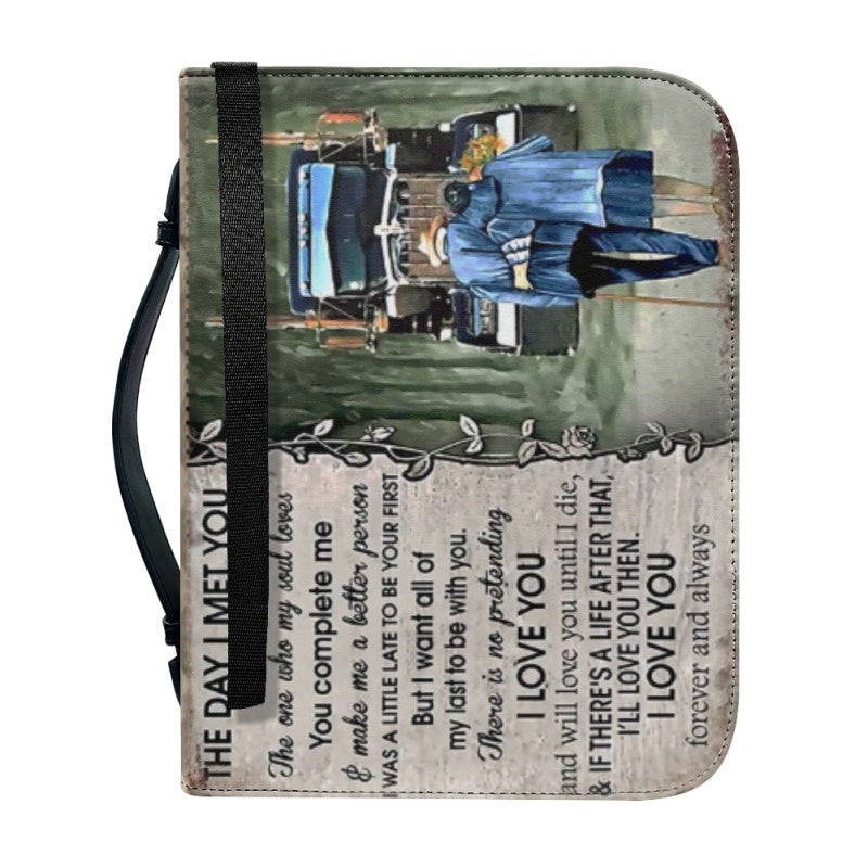 The Day I Met You Personalized Bible Cover