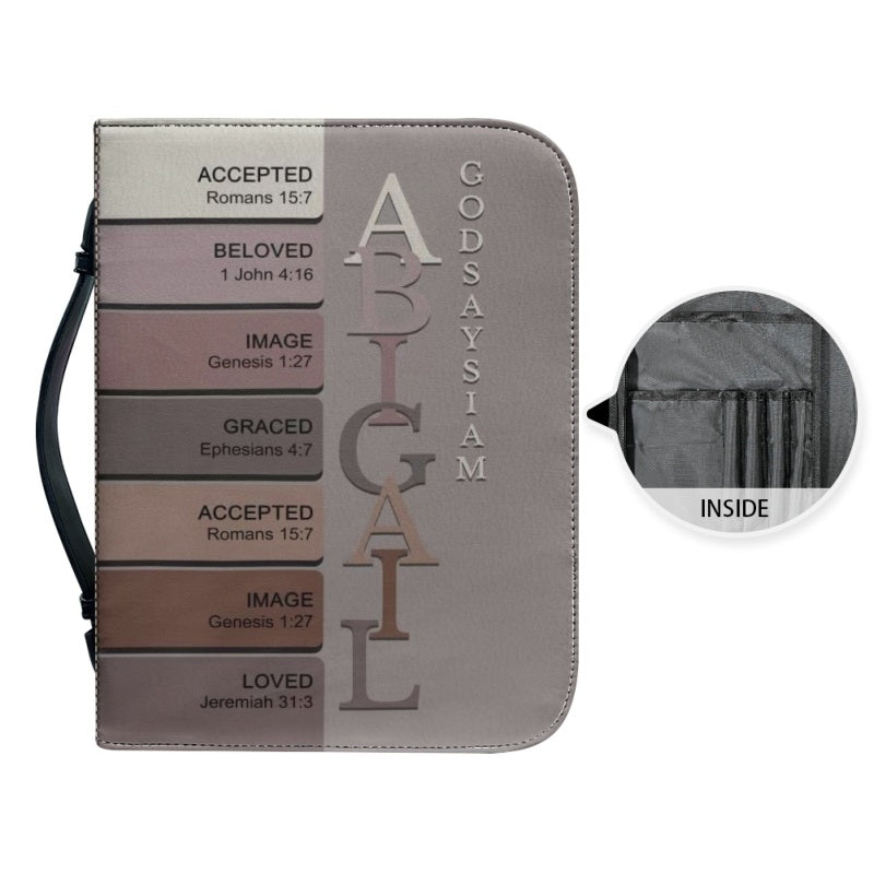 Personalized Acrostic Name Verse Bible Cover