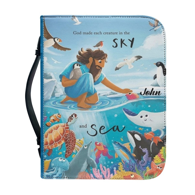 God Made Each Creature Personalized Bible Cover