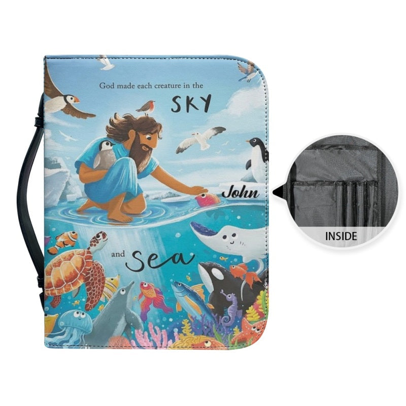 God Made Each Creature Personalized Bible Cover
