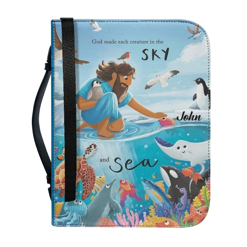 God Made Each Creature Personalized Bible Cover