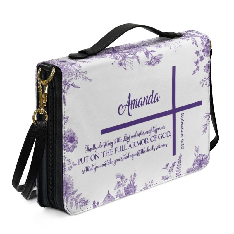 Strength in Christ Personalized Bible Cover