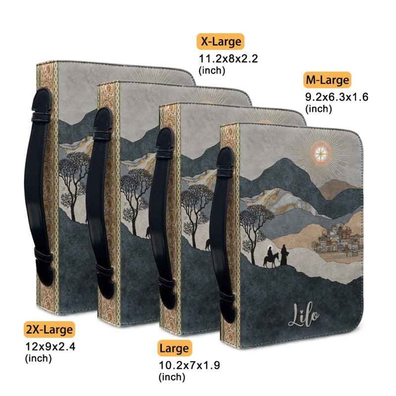 Personalized Joshua 1:9 Lion Bible Cover