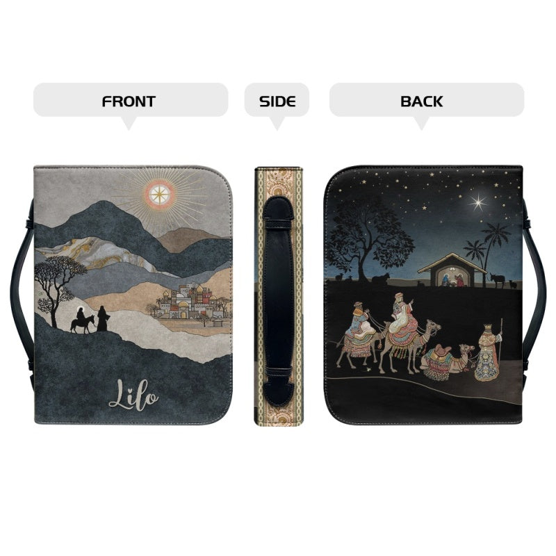 Personalized Joshua 1:9 Lion Bible Cover