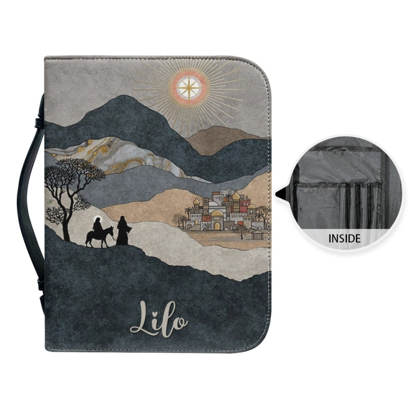 Personalized Joshua 1:9 Lion Bible Cover