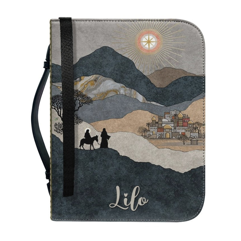 Personalized Joshua 1:9 Lion Bible Cover
