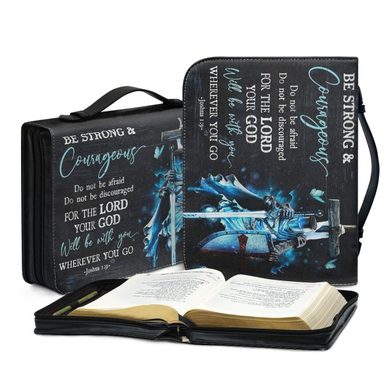 Personalized Be Strong & Courageous Bible Cover