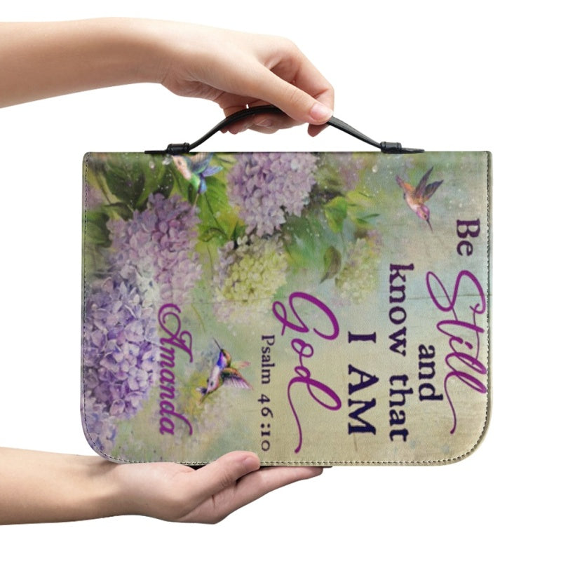 Personalized Psalm 46:10 Be Still Bible Cover