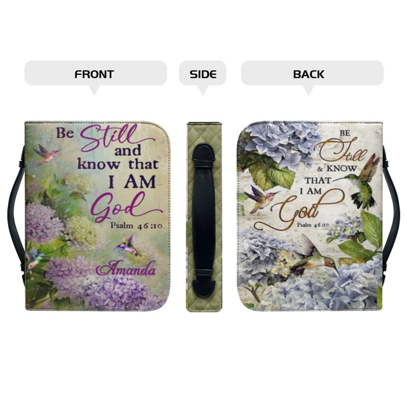 Personalized Psalm 46:10 Be Still Bible Cover