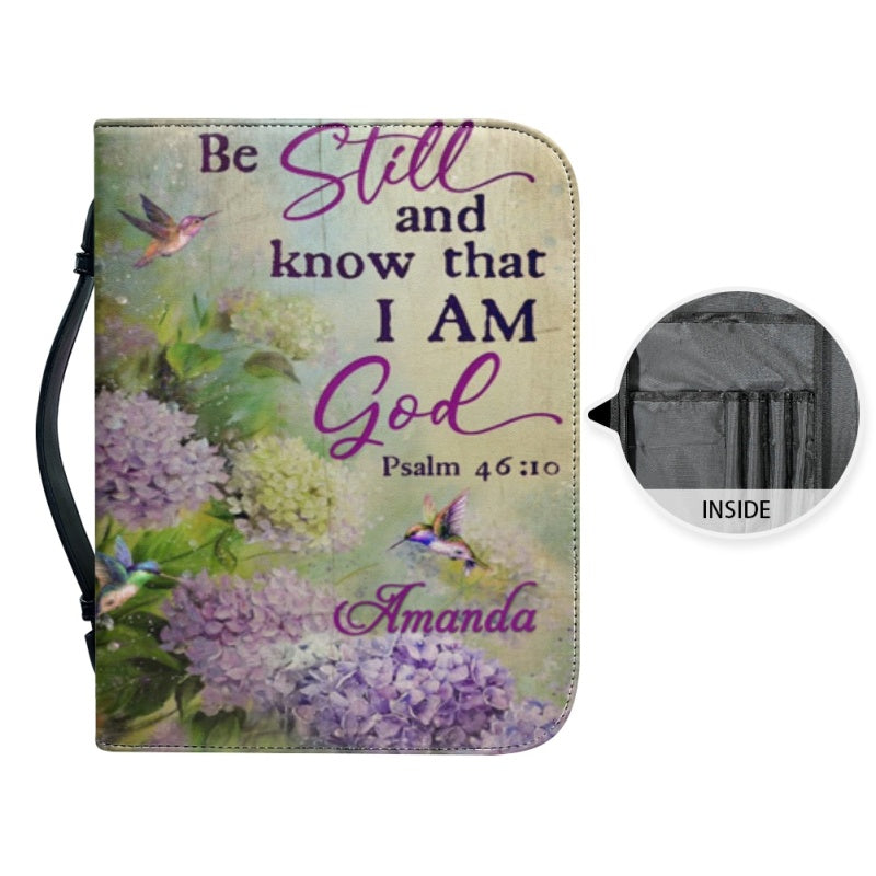 Personalized Psalm 46:10 Be Still Bible Cover