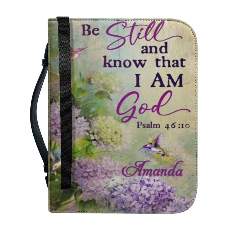 Personalized Psalm 46:10 Be Still Bible Cover