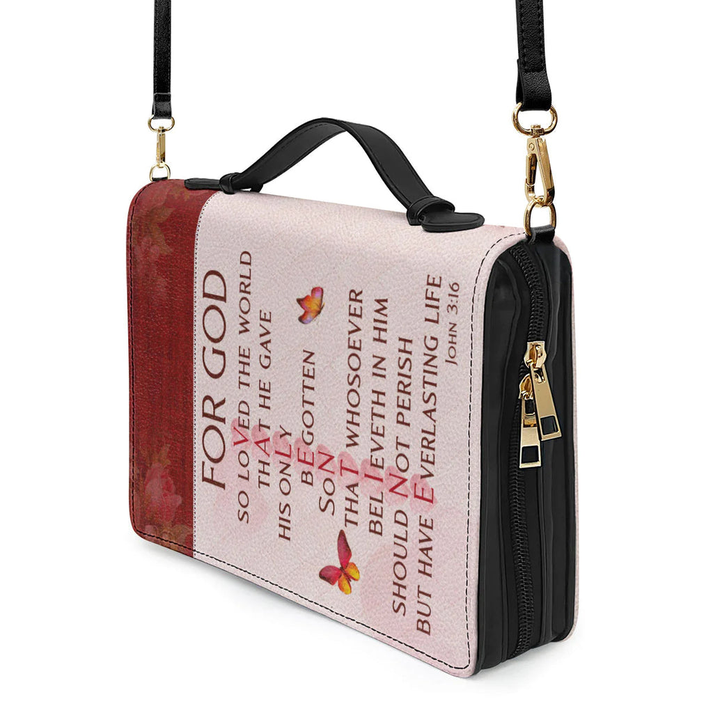 Personalized God So Loved The World Bible Cover