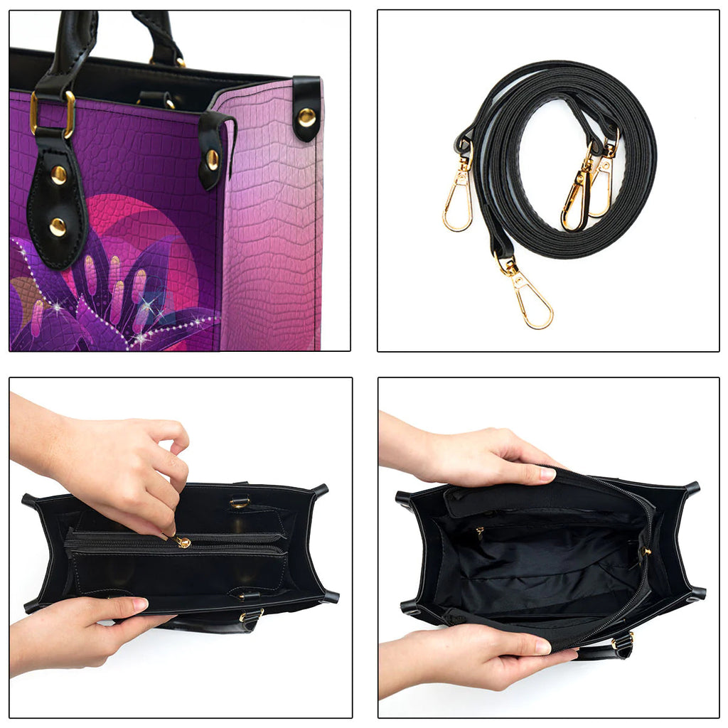 Personalized Faith Hope Love Leather Tote Bag