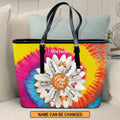 God Says You Are Personalized Leather Tote Bag