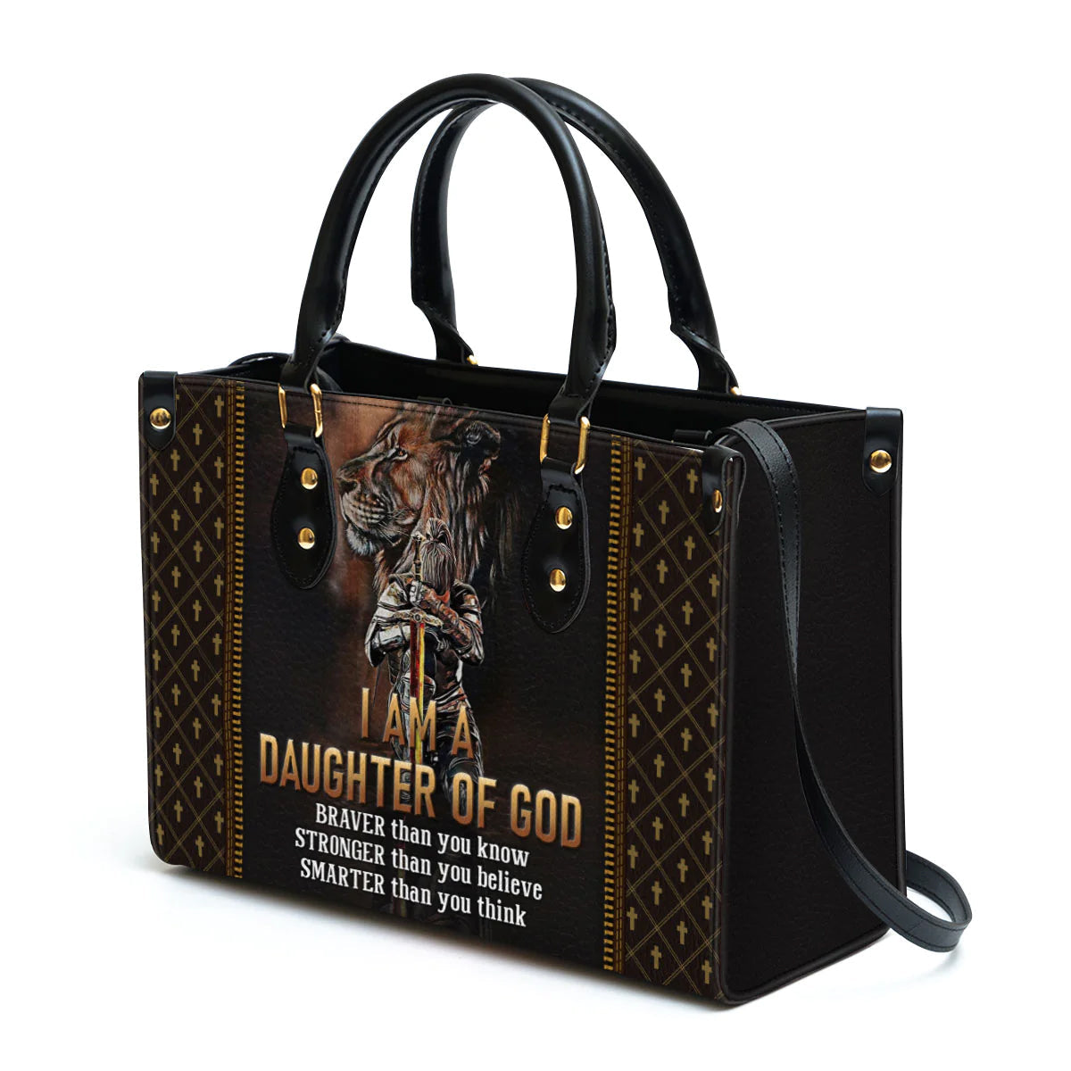 Daughter of God Personalized Leather Tote Bag