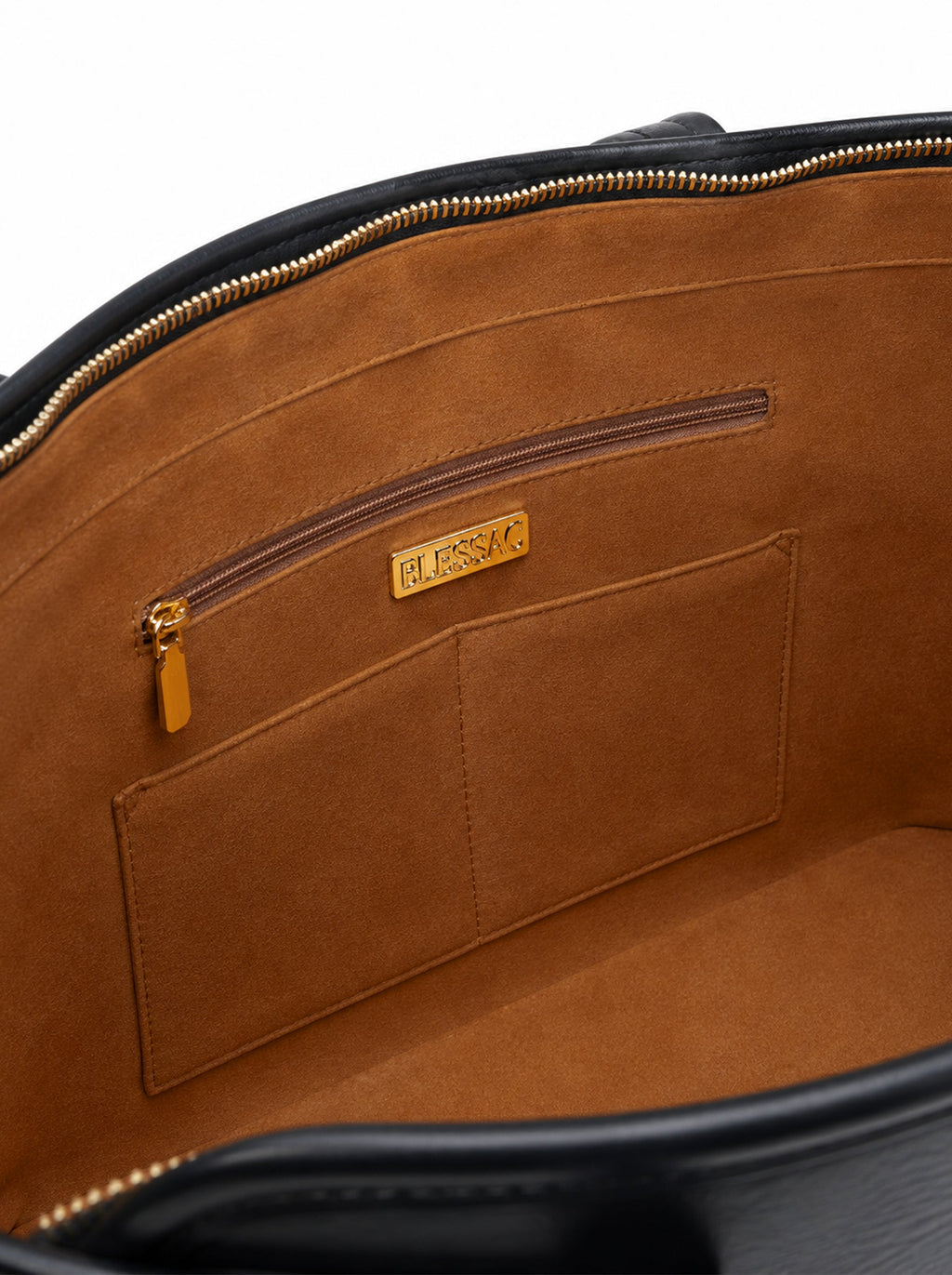 Matthew 19:26 Black Embossed Leather Tote Bag