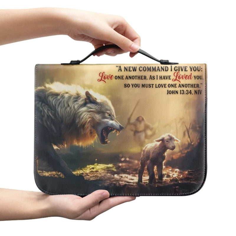 Personalized Jesus Saves Sheep Bible Cover