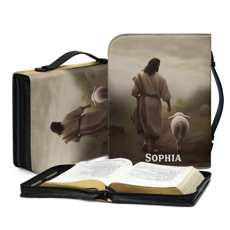 Personalized Jesus Saves Sheep Bible Cover