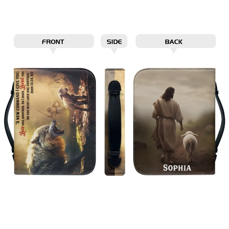 Personalized Jesus Saves Sheep Bible Cover
