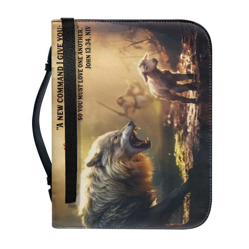 Personalized Jesus Saves Sheep Bible Cover