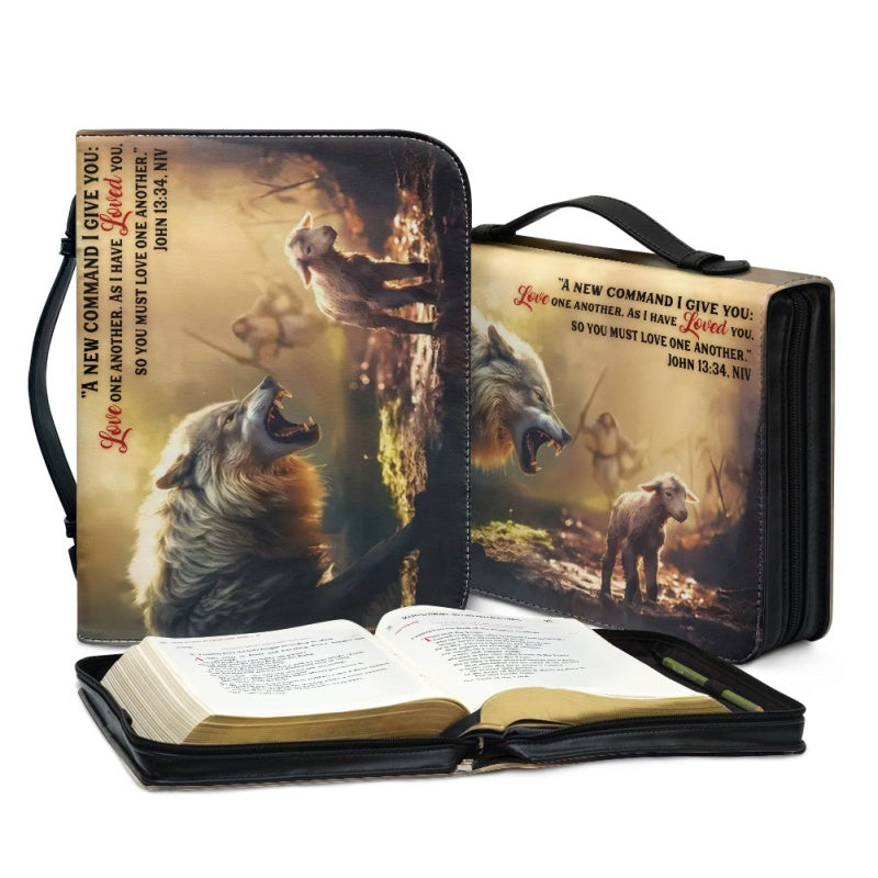 Personalized Jesus Saves Sheep Bible Cover