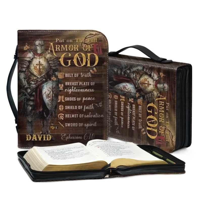 Personalized Armor of God Bible Cover