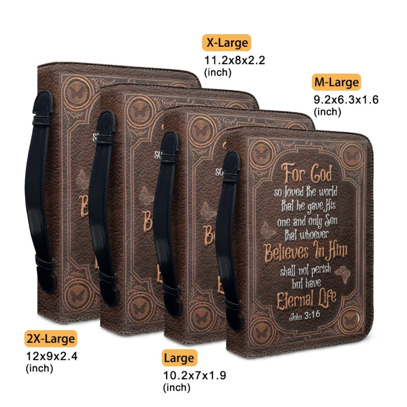 Personalized John 3:16 Butterfly Bible Cover