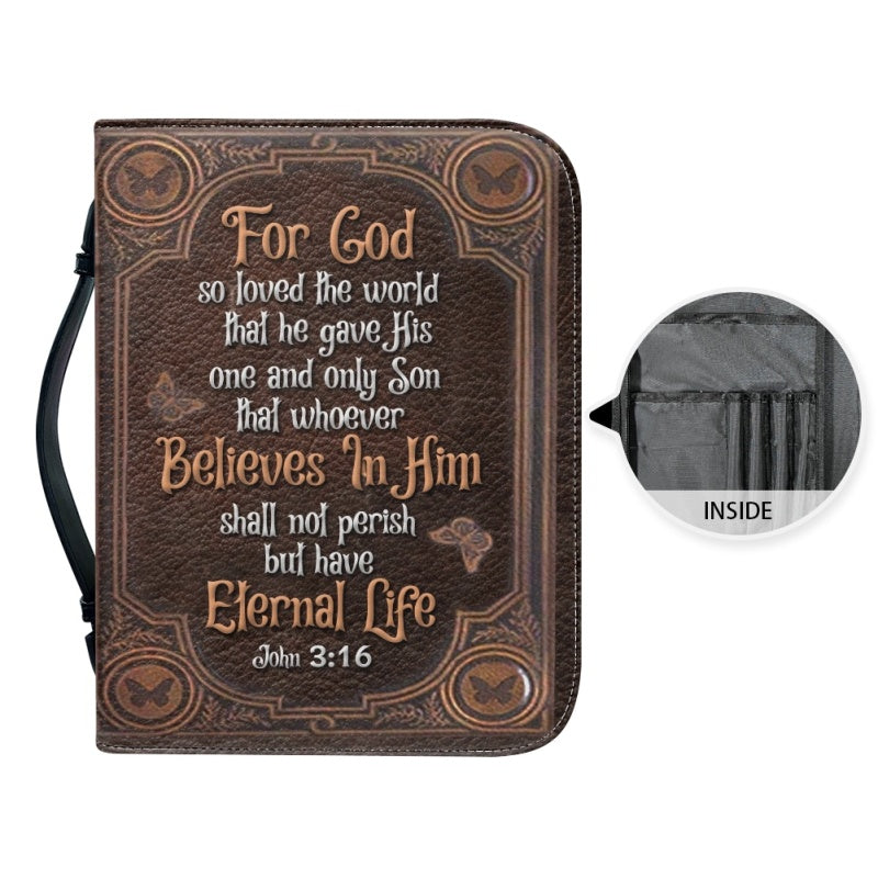 Personalized John 3:16 Butterfly Bible Cover