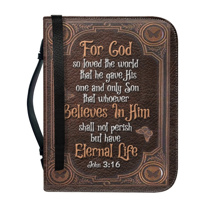 Personalized John 3:16 Butterfly Bible Cover