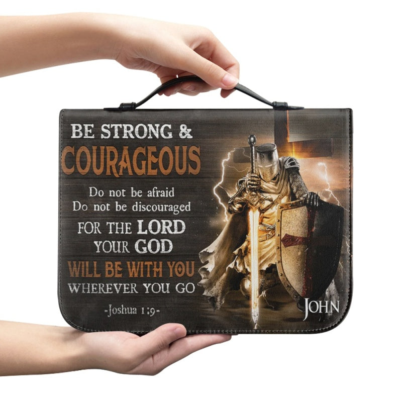 Be Strong and Courageous Personalized Bible Cover