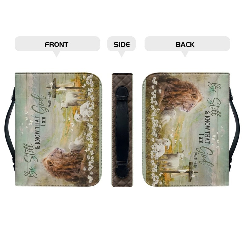 Personalized Be Still Psalm 46:10 Bible Cover