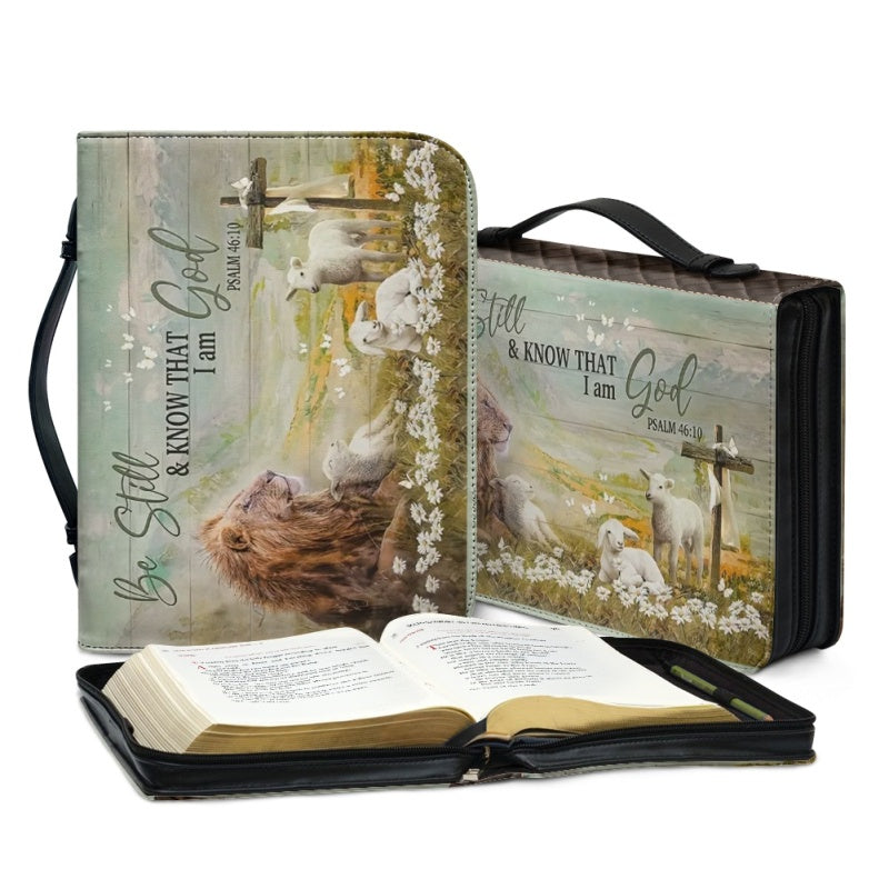 Personalized Be Still Psalm 46:10 Bible Cover