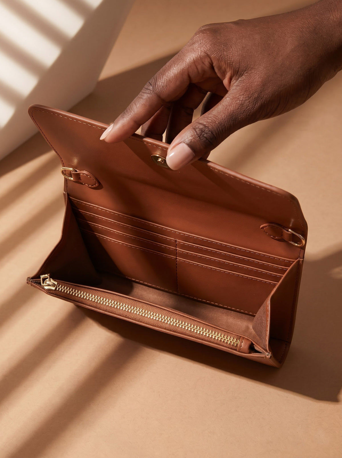 Tranquil Psalm 46:10 Embossed Leather Wallet