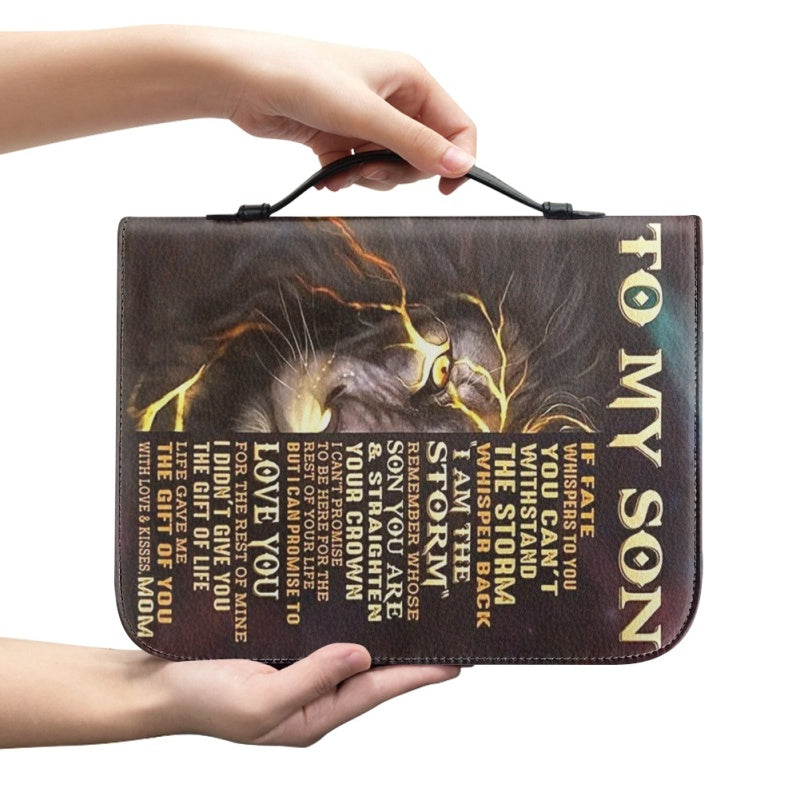To My Son From Mom Personalized Bible Cover