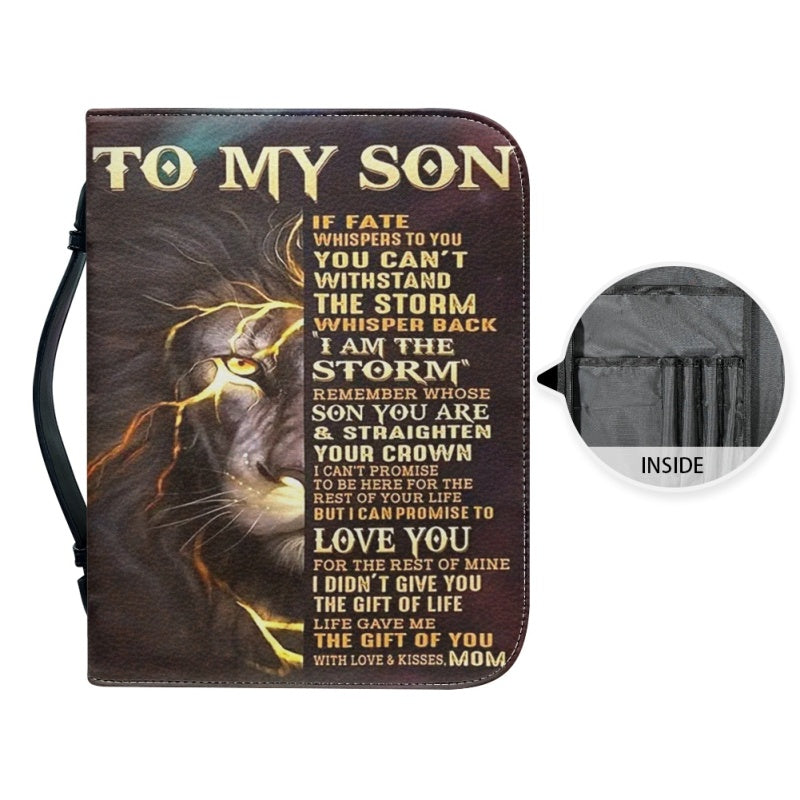 To My Son From Mom Personalized Bible Cover