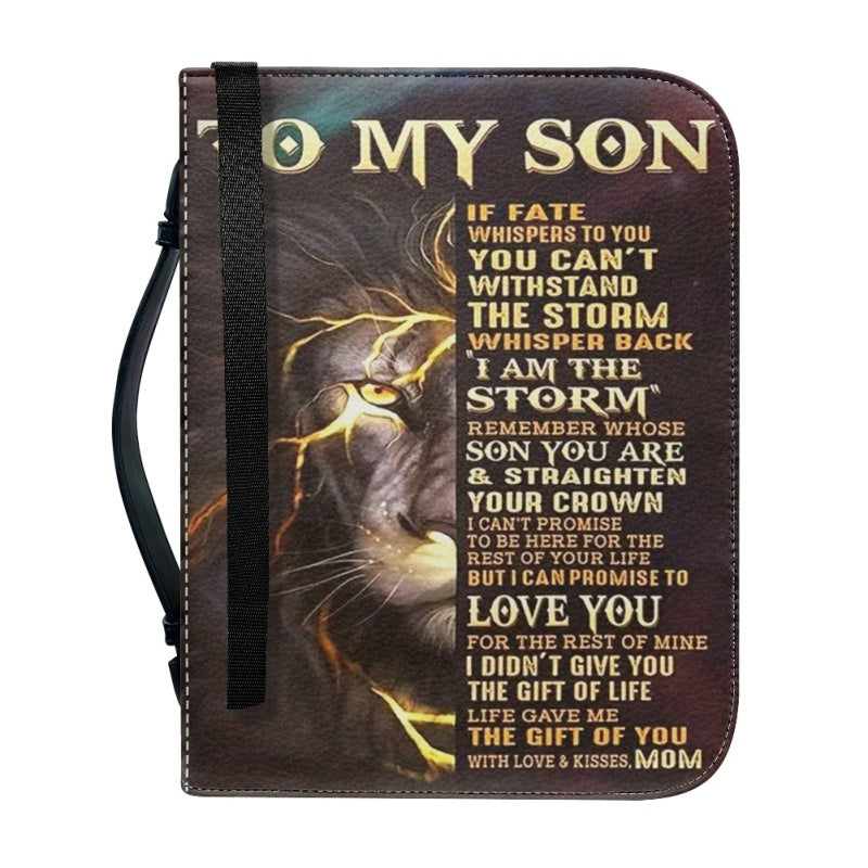 To My Son From Mom Personalized Bible Cover