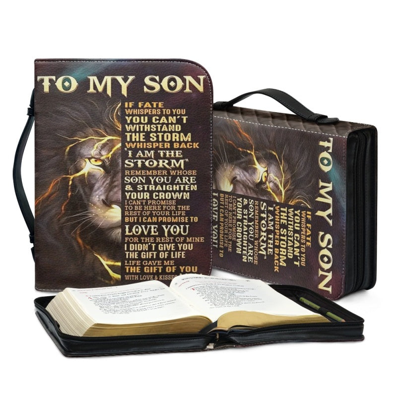 To My Son From Mom Personalized Bible Cover