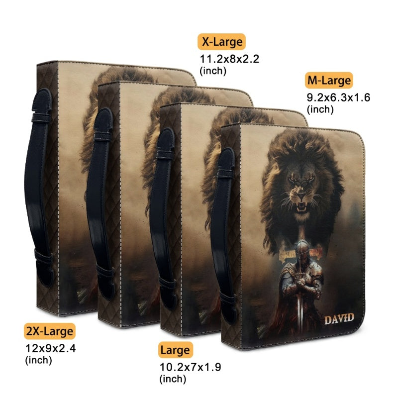 Personalized Armor of God Lion Bible Cover