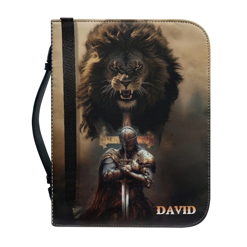 Personalized Armor of God Lion Bible Cover