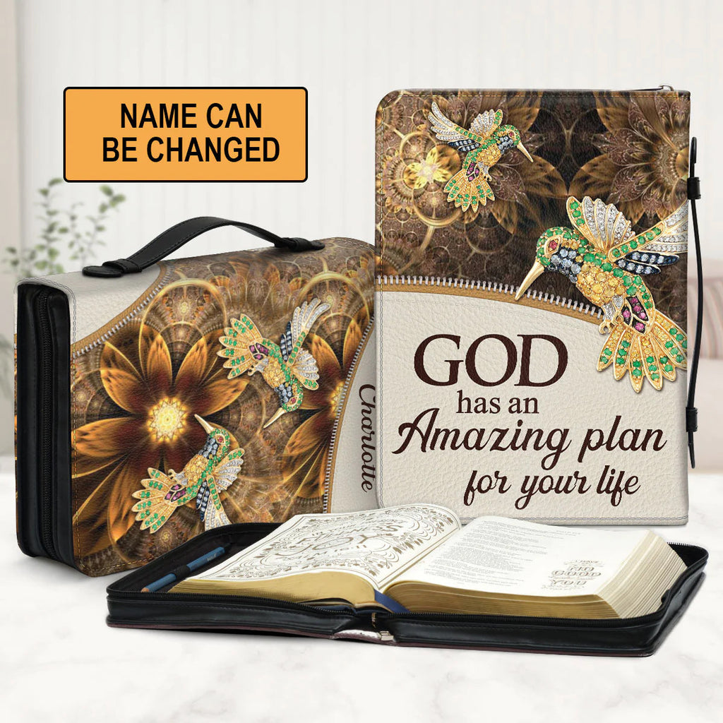 God Has An Amazing Plan Personalized Bible Cover